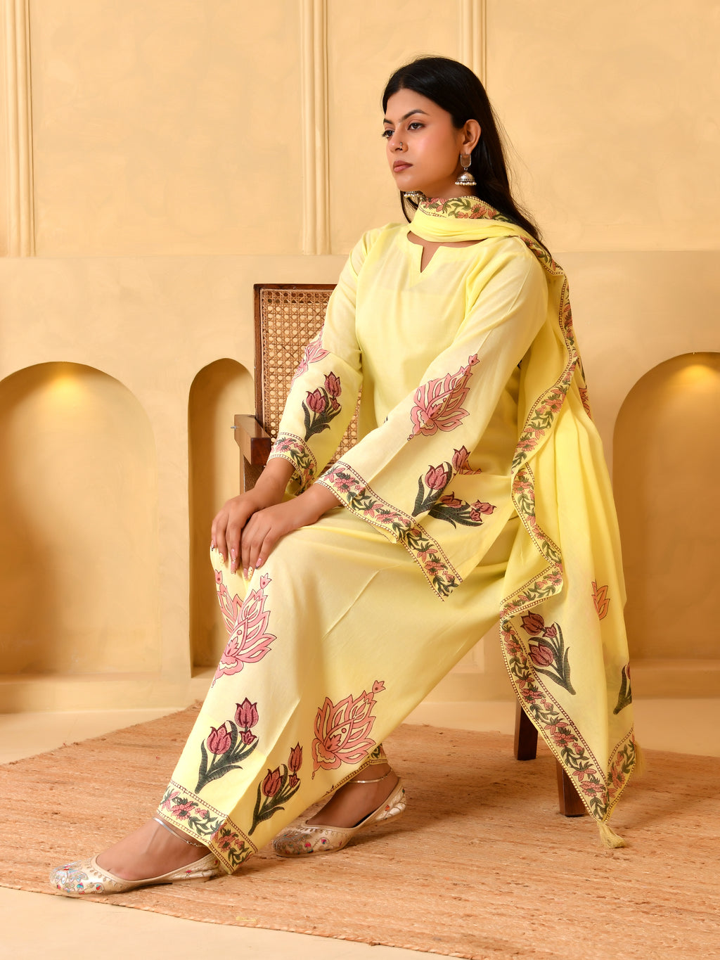 Noor-e-Zard Floral Ensemble