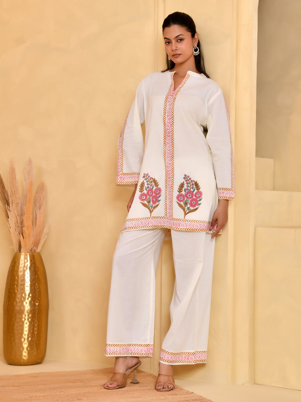 Gulnaar Ivory Cotton Set