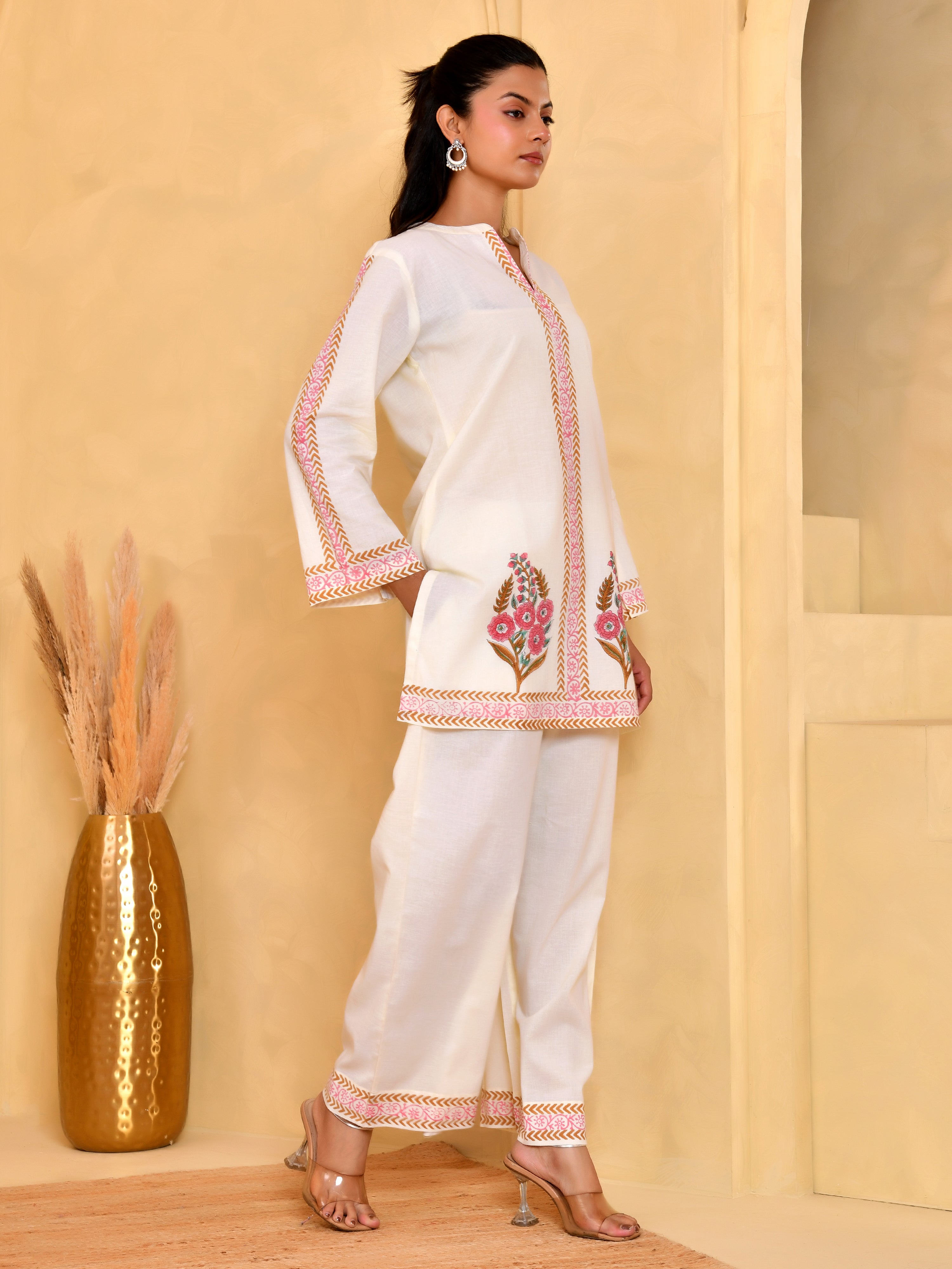 Gulnaar Ivory Cotton Set