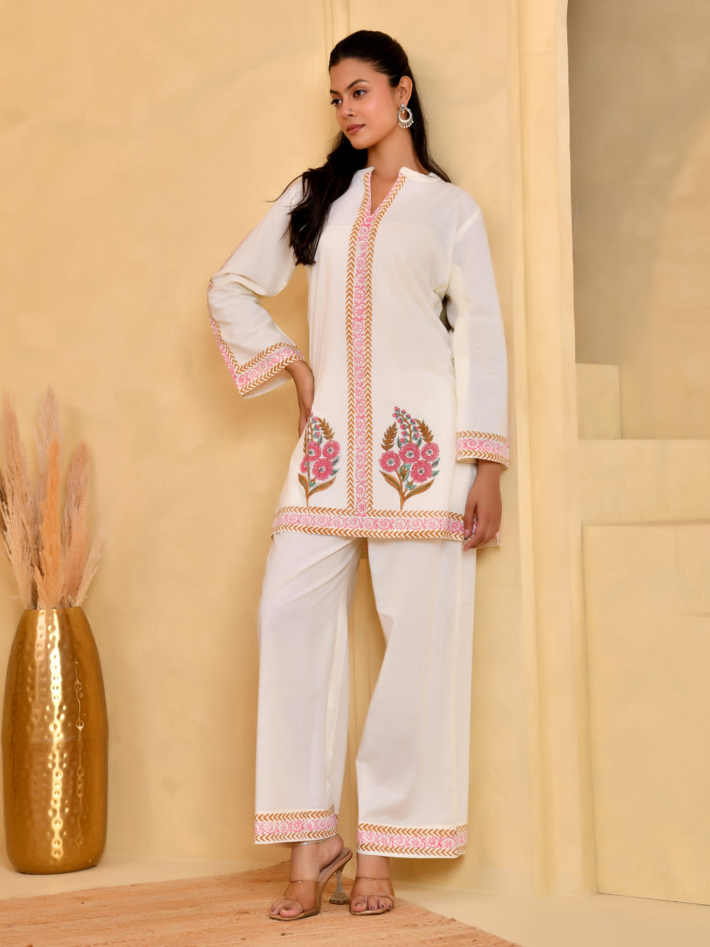 Gulnaar Ivory Cotton Set