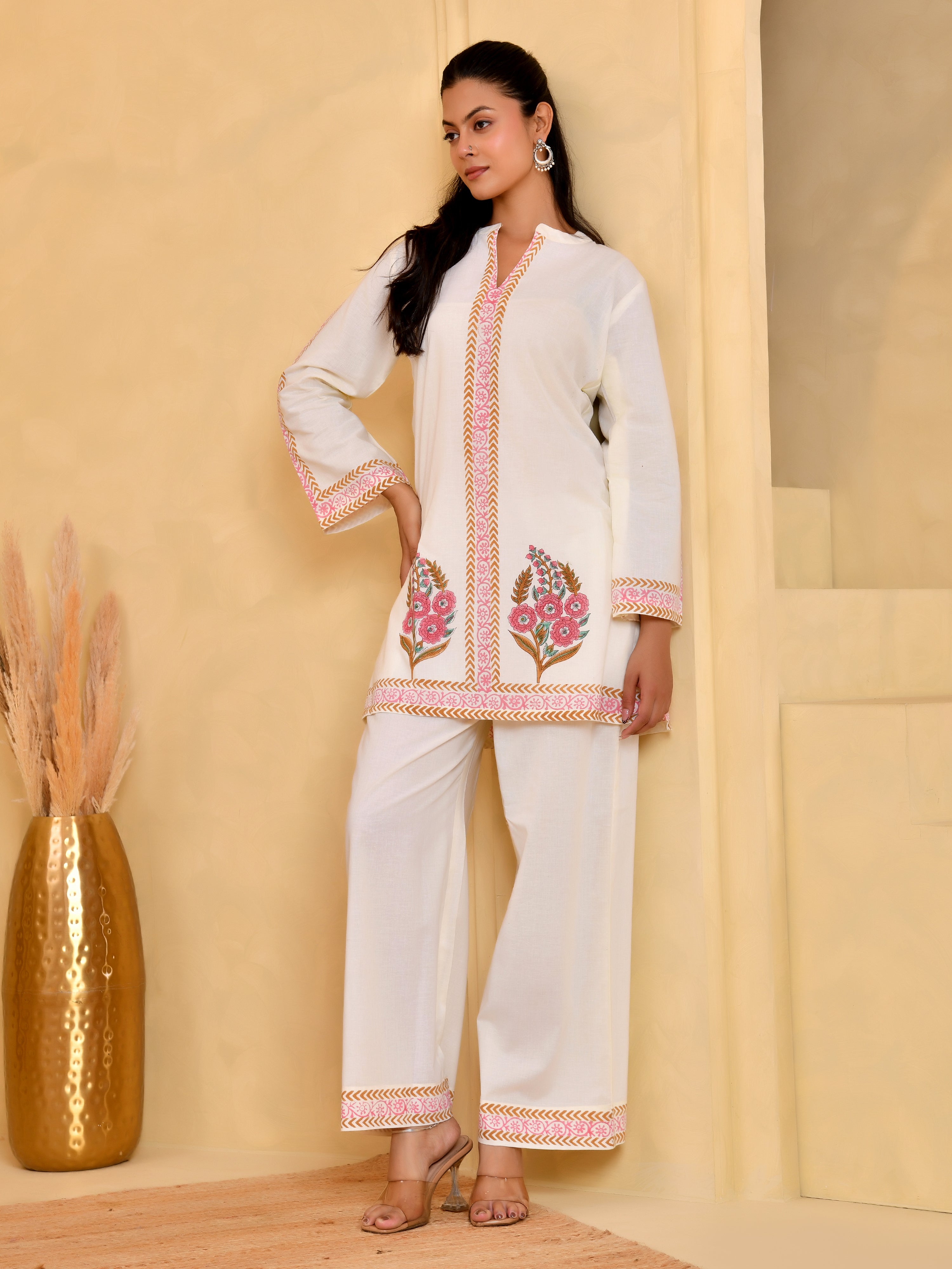 Gulnaar Ivory Cotton Set