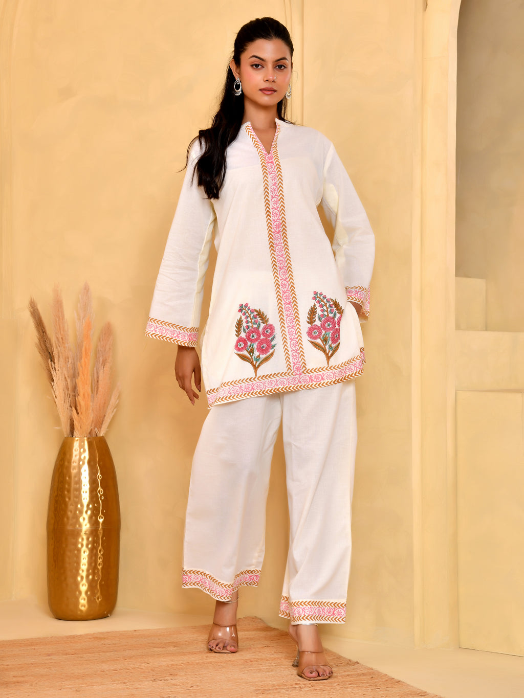 Gulnaar Ivory Cotton Set