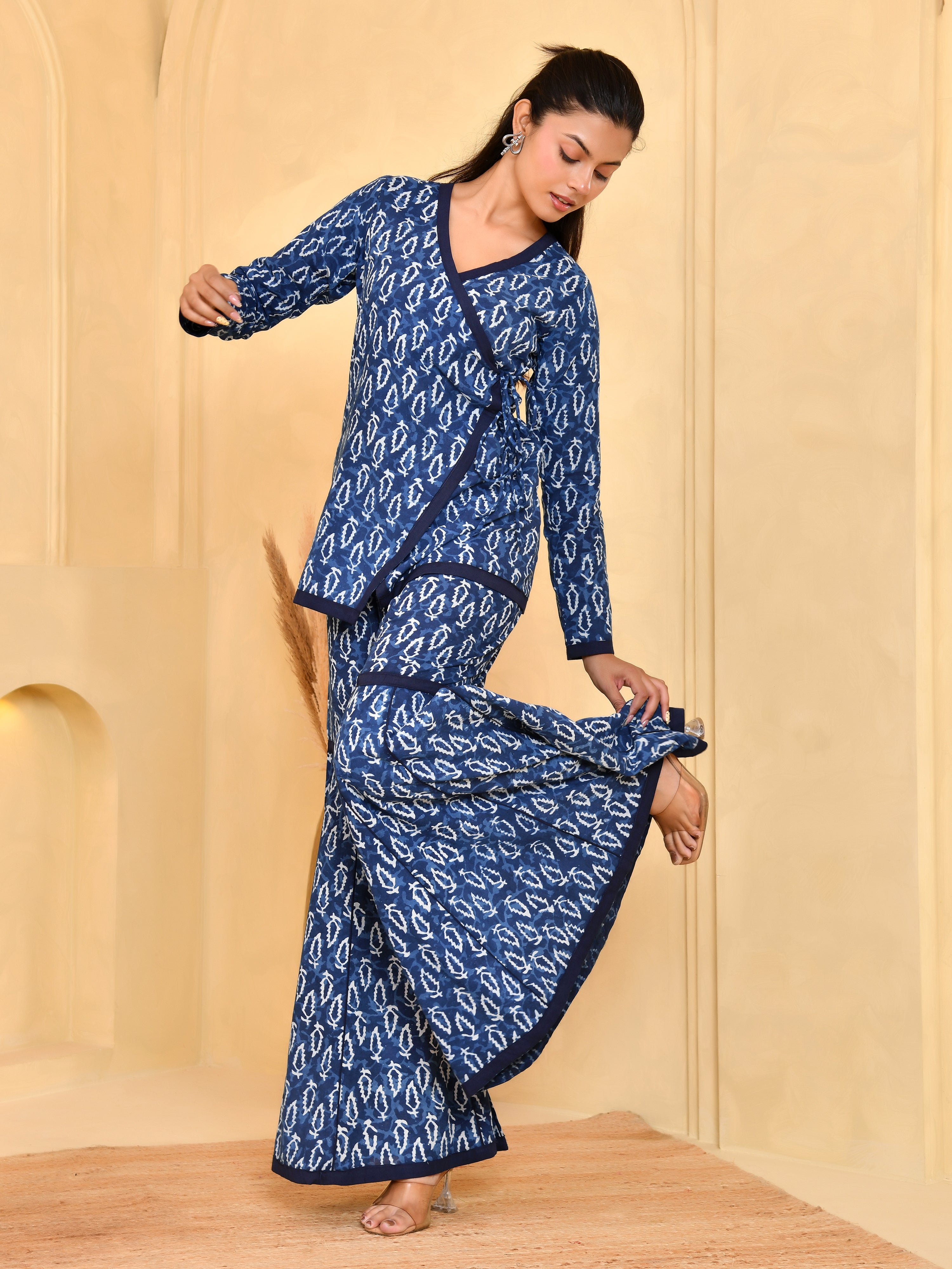 Indigo Muse Wrap Co-ord
